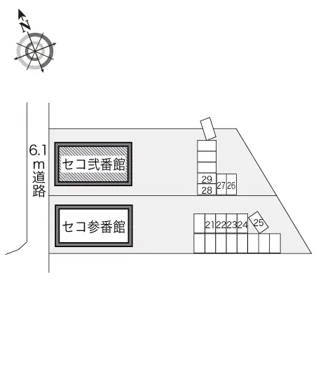 ★手数料０円★函館市赤川　月極駐車場（LP）